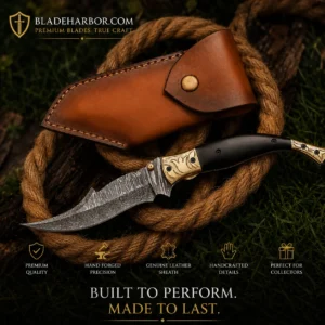 10 inch Damascus folding knife
