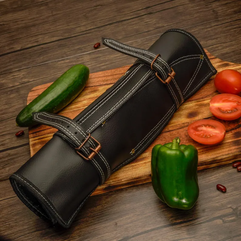 Handmade 5-Piece Chef Knife Set | Forged High Carbon Stainless Steel Kitchen Knives with Wooden Handles | Premium Cooking & Gift Set - Image 2