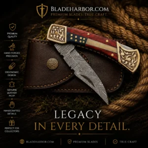 Legacy Damascus Folding Knife